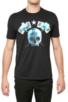 Givenchy Playing Skull Printed Jersey T-shirt - Lyst