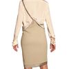 Givenchy Silk Satin Trim Stretch Viscose Skirt in Beige - Lyst