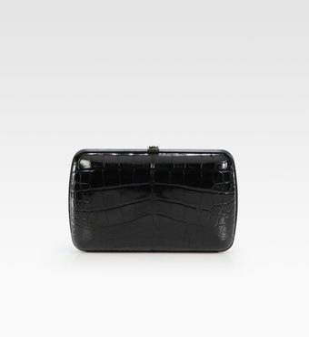  Broadway Croc Clutch 