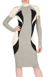 Jean-Pierre Braganza Panelled Wool Jersey Dress - Lyst