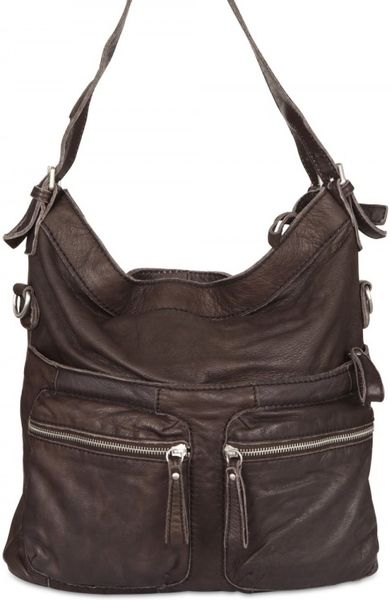 Liebeskind Soft Leather Shoulder Bag in Brown | Lyst