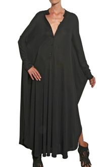 Maison Martin Margiela Crepe Viscose Silk Jersey Long Dress - Lyst