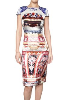 Mary Katrantzou Printed Silk Satin Dress - Lyst