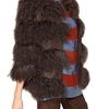 Maurizio Pecoraro Wool Cloth and Mongolian Fur Fur Coat in Brown - Lyst