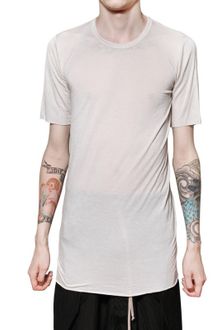 Rick Owens Silk Blend Viscose Jersey T-shirt - Lyst