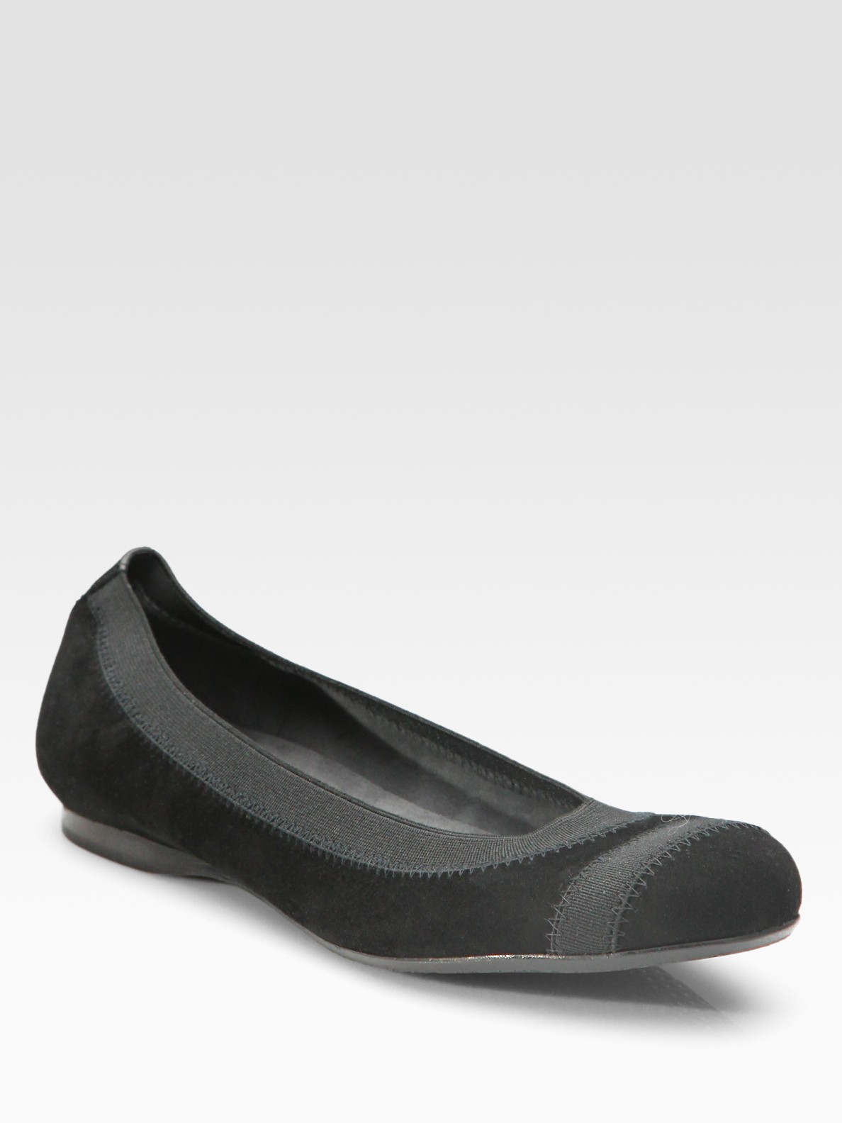 stuart weitzman black patent flats