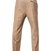 Vivienne Westwood 19cm Checked Wool Trousers in Beige for Men - Lyst