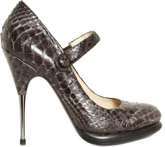 120mm Python Mary Jane Pumps 