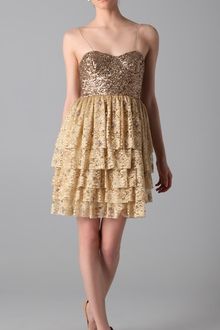 Alice + Olivia Lucille Beaded Bustier Dress - Lyst
