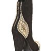 Balmain 110mm Suede Swarovski & Studs Boots in Brown (black) - Lyst