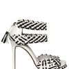 Camilla Skovgaard Woven Leather Sandals in Black (white) - Lyst