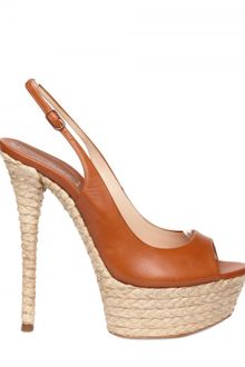 Casadei 150mm Leather Sling Back Sandals - Lyst
