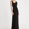 David Meister Matte Jersey Gown in Black - Lyst