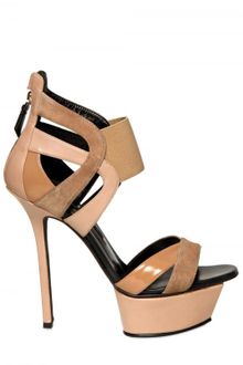Diego Dolcini 130mm Leather & Suede Sandals - Lyst