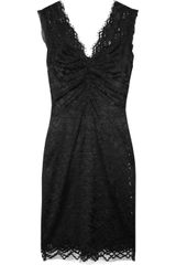 Dolce & Gabbana Lace and Silk-chiffon Pencil Dress