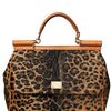 Dolce & Gabbana Miss Sicily Top Handle in Animal (leopard) - Lyst