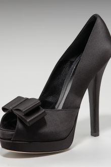 Fendi Deco Satin Pump - Lyst