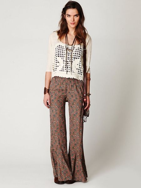 Free People Floral Print P/o Pant in Floral (driftwood) - Lyst