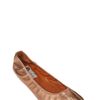 Lanvin Metallic Leather Ballerina Flats in Gold (bronze) - Lyst