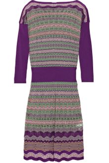 M Missoni Crochet-knit Dress - Lyst