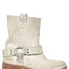 Maison Martin Margiela 25mm Vintaged Crust Leather Low Boots in Multicolor (white) - Lyst