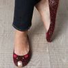 Marc By Marc Jacobs Glitter Mouse Shoes in Brown (burgundy) - Lyst