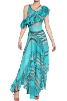 Missoni Ruffled Viscose Knit Dress - Lyst