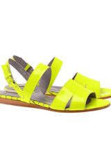 Opening Ceremony Glastonbury Florescent Leather Sandals