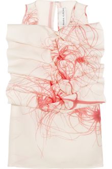 Prabal Gurung Ruffled Silk-gazar Top - Lyst