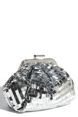Sondra Roberts Sequin Pouch Clutch