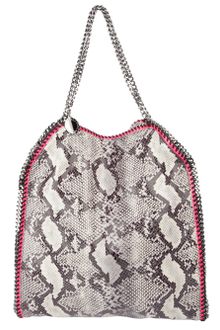 Stella McCartney Falabella Faux Python Tote - Lyst
