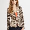 Tibi Cheetah Stretch Blazer in Beige (sand) - Lyst