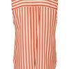 Topshop Slit Back Stripe Shirt in Orange - Lyst