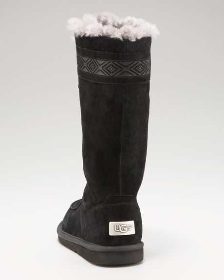 ugg boots with laces black