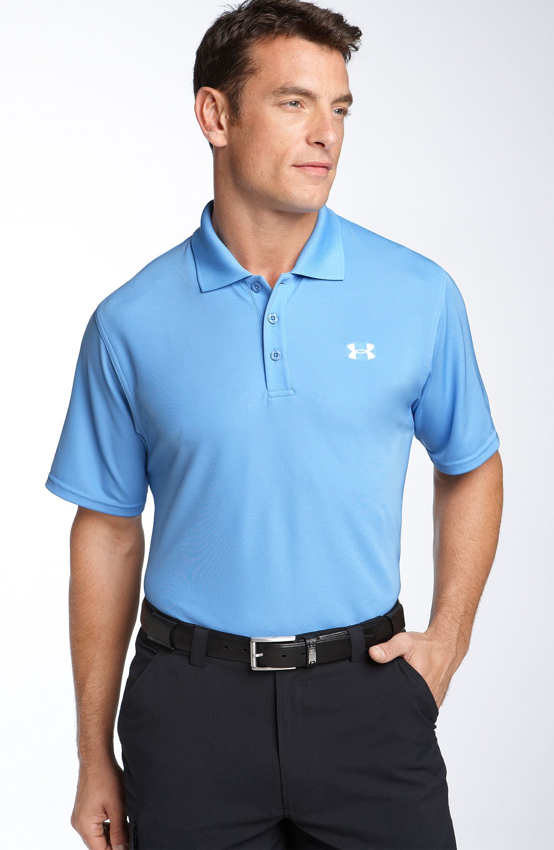 Under Armour Heatgear® Uv Protection Performance Polo in Blue for Men