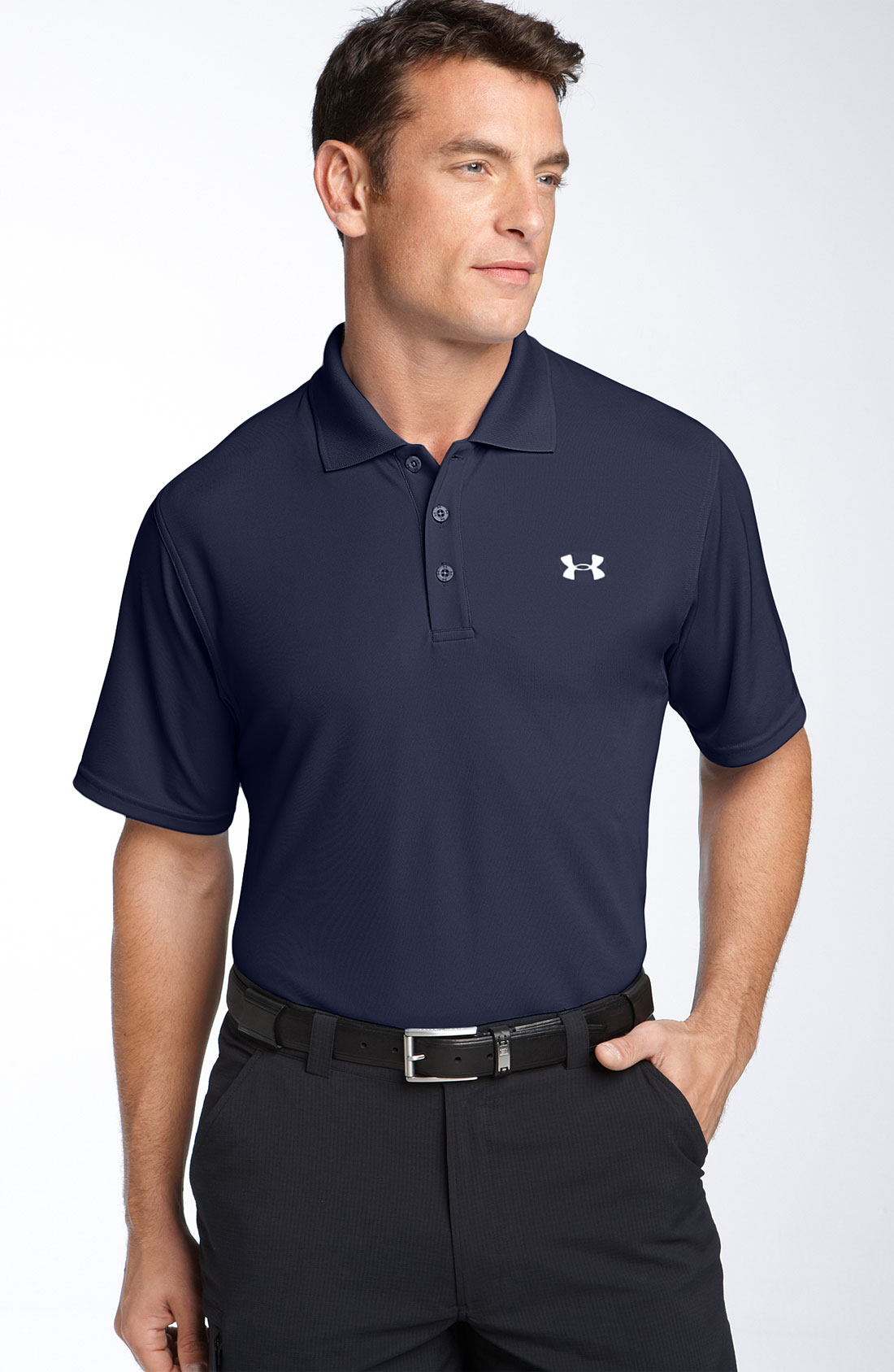 Under Armour Heatgear® Uv Protection Performance Polo in Blue for Men