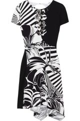 Versace Printed Silk-Crepe Dress
