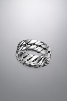David Yurman Curb Chain Band Ring - Lyst