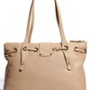 Jimmy Choo Rhea  Medium Calfskin Leather Shopper in Beige (nude) - Lyst