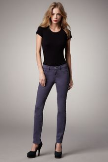 J Brand 811 Mid-rise Skinny Twill Jeans, Plum - Lyst
