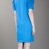 Yves Saint Laurent Ruched Detail Dress in Blue - Lyst