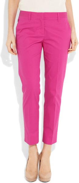  Stretch-Cotton Cropped Pants 