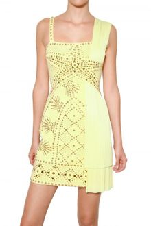 Versace Studded 3d Jersey Dress - Lyst