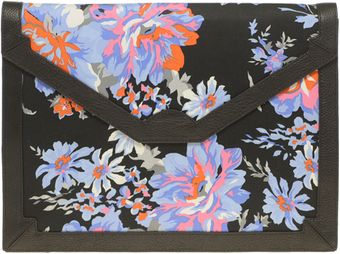 ASOS Collection Asos Fabric Envelope Clutch with Leather Trim - Lyst