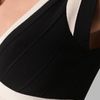 Hervé Léger Two Tone Ilia Dress in Black - Lyst
