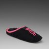 Juicy Couture Cuddly Slippers in Black Velvet/pop Pink in Pink (black & pop pink) - Lyst