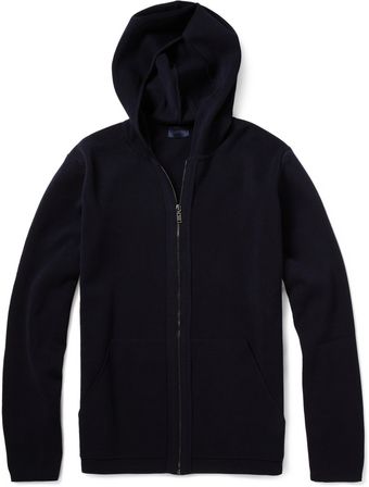 Lanvin Knitted Cotton Hoodie - Lyst