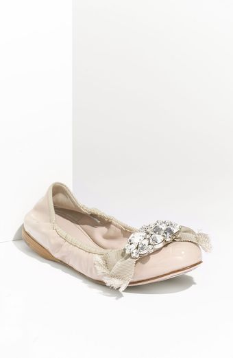  Crystal Bow Ballerina Flat 