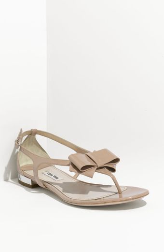  Bow T-strap Sandal 
