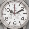 Nixon The 5130 Chrono Leather Watch in Black (silver) - Lyst